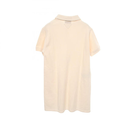 PRADA Logo 7 Print Cotton Sweatshirt Dress White Size XS