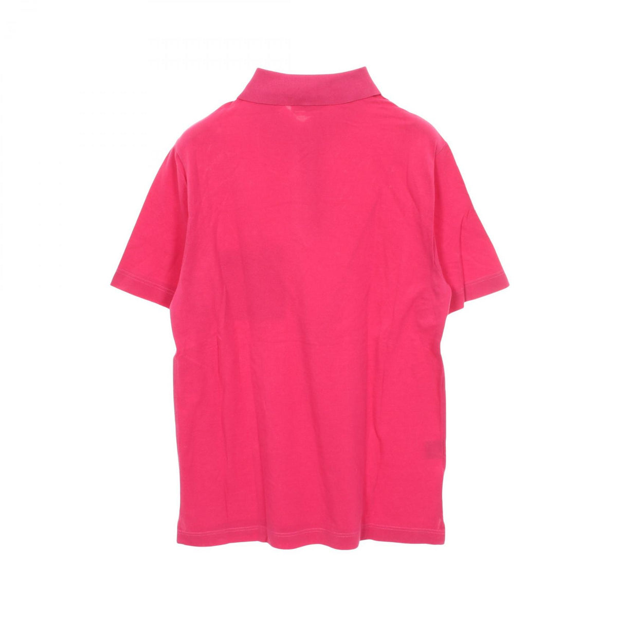 HERMES H Pink Cotton H-Embroidered Polo Size M