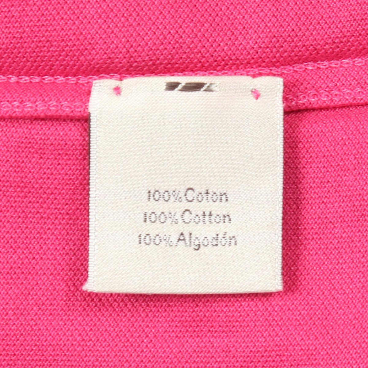 HERMES H Pink Cotton H-Embroidered Polo Size M
