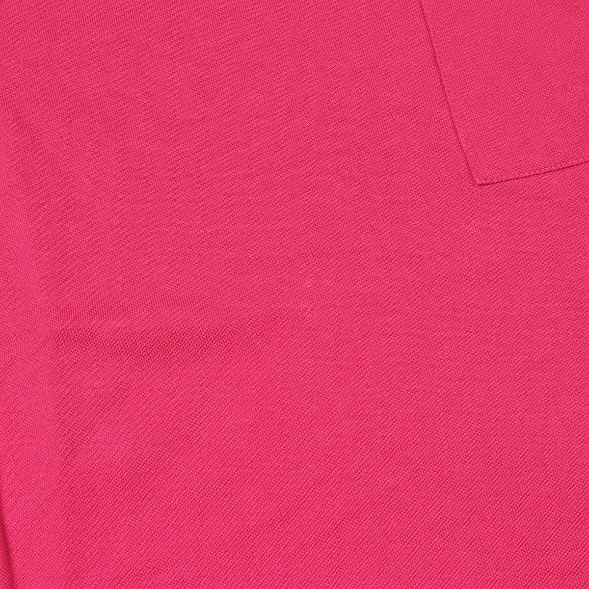 HERMES H Pink Cotton H-Embroidered Polo Size M