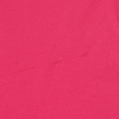 HERMES H Pink Cotton H-Embroidered Polo Size M
