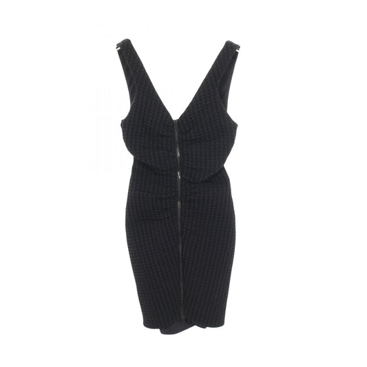CHANEL Double-Zip Cami Nylon Dress Black Size 36