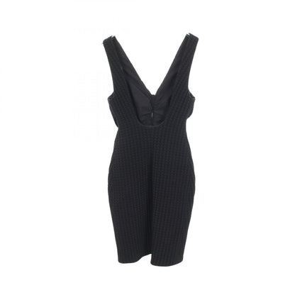 CHANEL Double-Zip Cami Nylon Dress Black Size 36