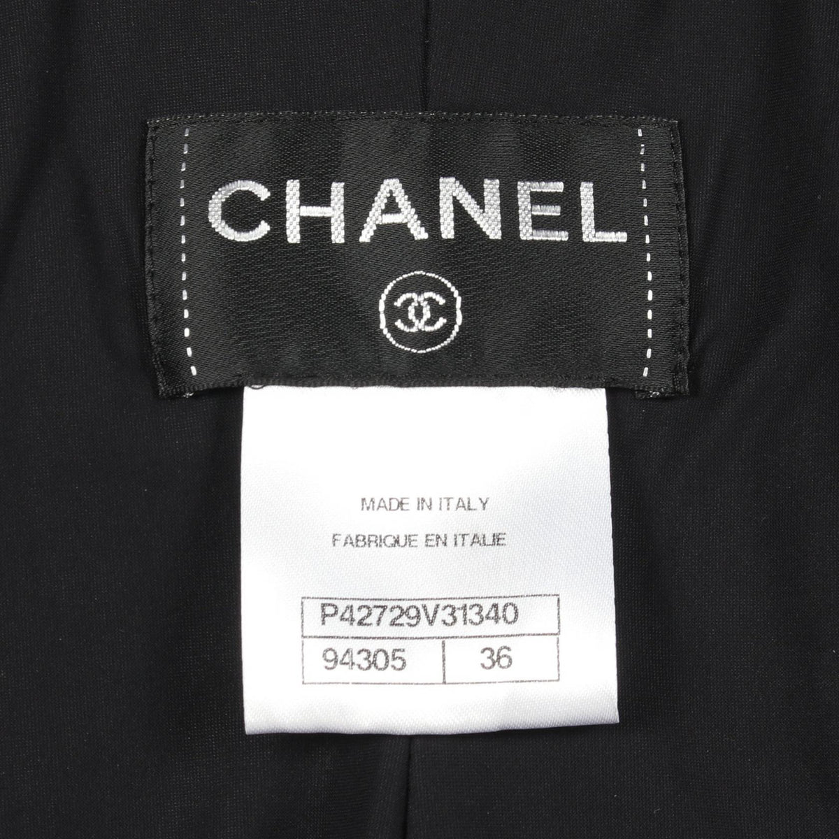 CHANEL Double-Zip Cami Nylon Dress Black Size 36