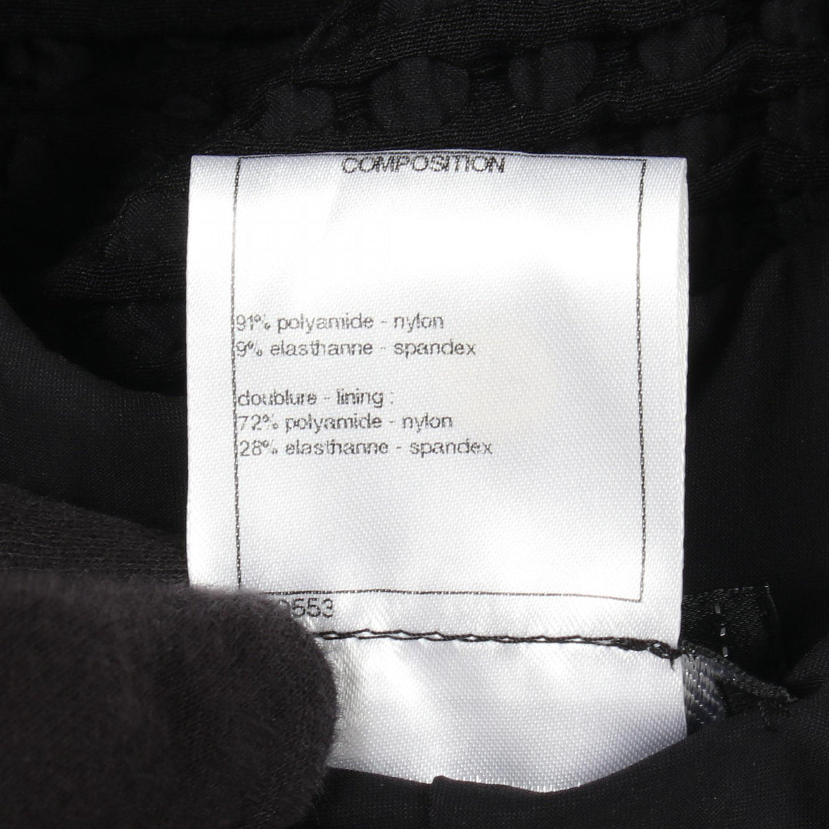 CHANEL Double-Zip Cami Nylon Dress Black Size 36