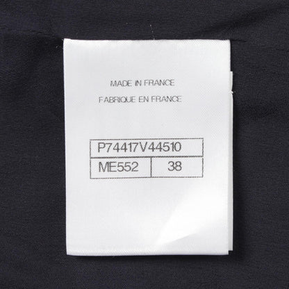 CHANEL Coco Mark Tweed Collarless Jacket Size 38
