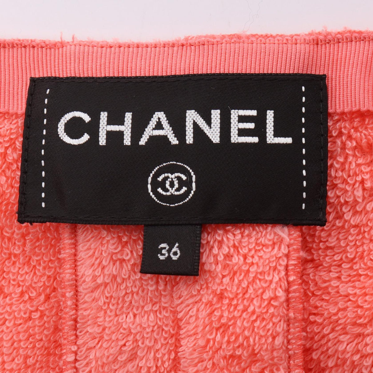 CHANEL COCO BEACH Pink Cotton Sleeveless Dress Size 36