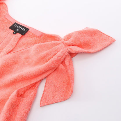 CHANEL COCO BEACH Pink Cotton Sleeveless Dress Size 36
