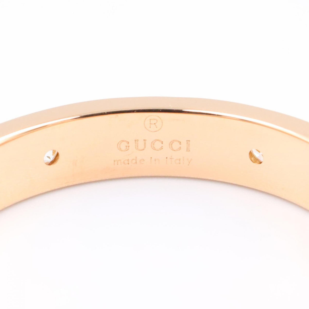 GUCCI Icon Amour 6PD K18 Pink Gold Ring Size JP 17