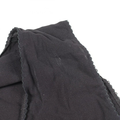 CHANEL Black Silk V-Neck Tank Top Size 42