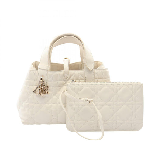 Dior Toujours White Small Leather Handbag