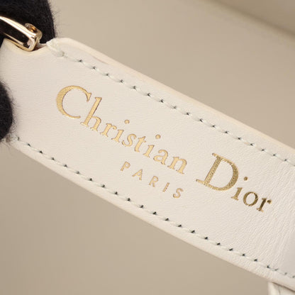 Dior Toujours White Small Leather Handbag