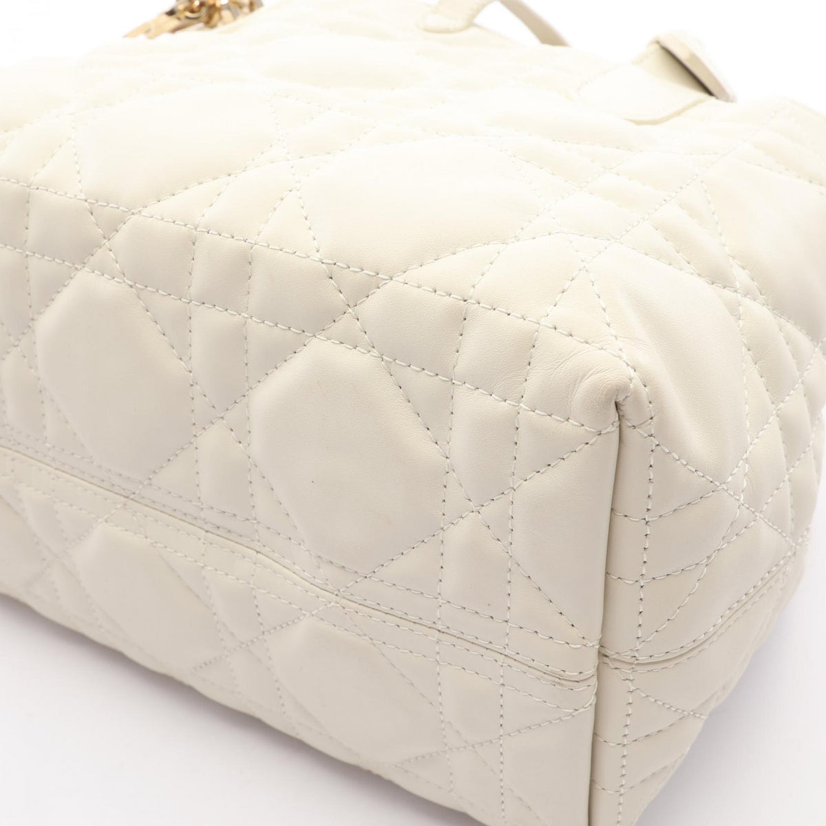 Dior Toujours White Small Leather Handbag