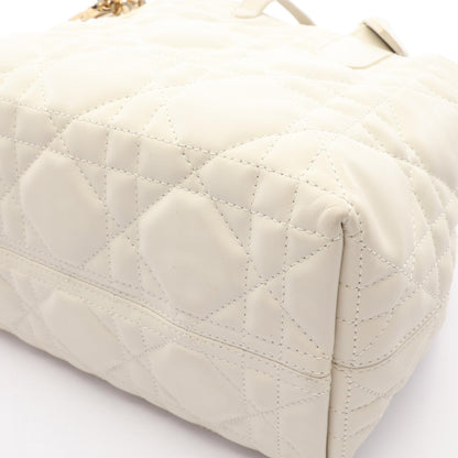 Dior Toujours White Small Leather Handbag