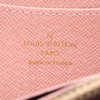 LOUIS VUITTON Zippy Coin Rose Ballerine Coin Case