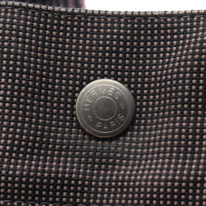 HERMES Gray Canvas Herline PM Tote Bag