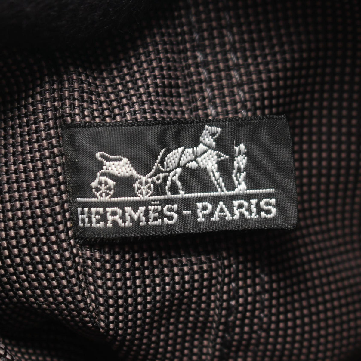 HERMES Gray Canvas Herline PM Tote Bag