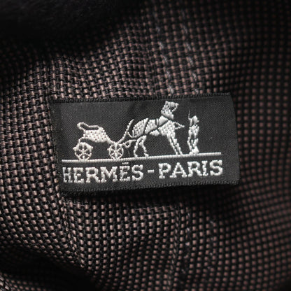 HERMES Gray Canvas Herline PM Tote Bag