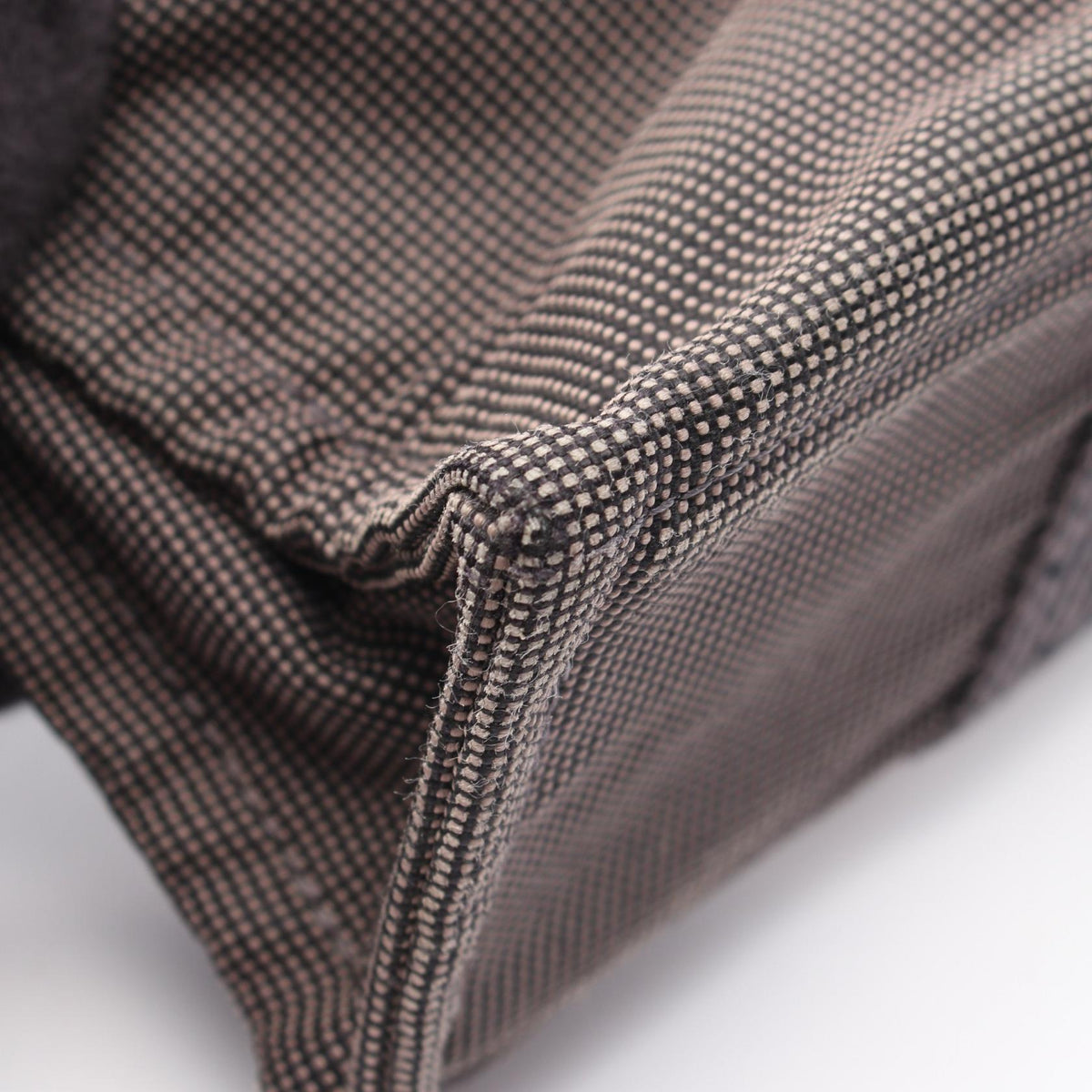 HERMES Gray Canvas Herline PM Tote Bag