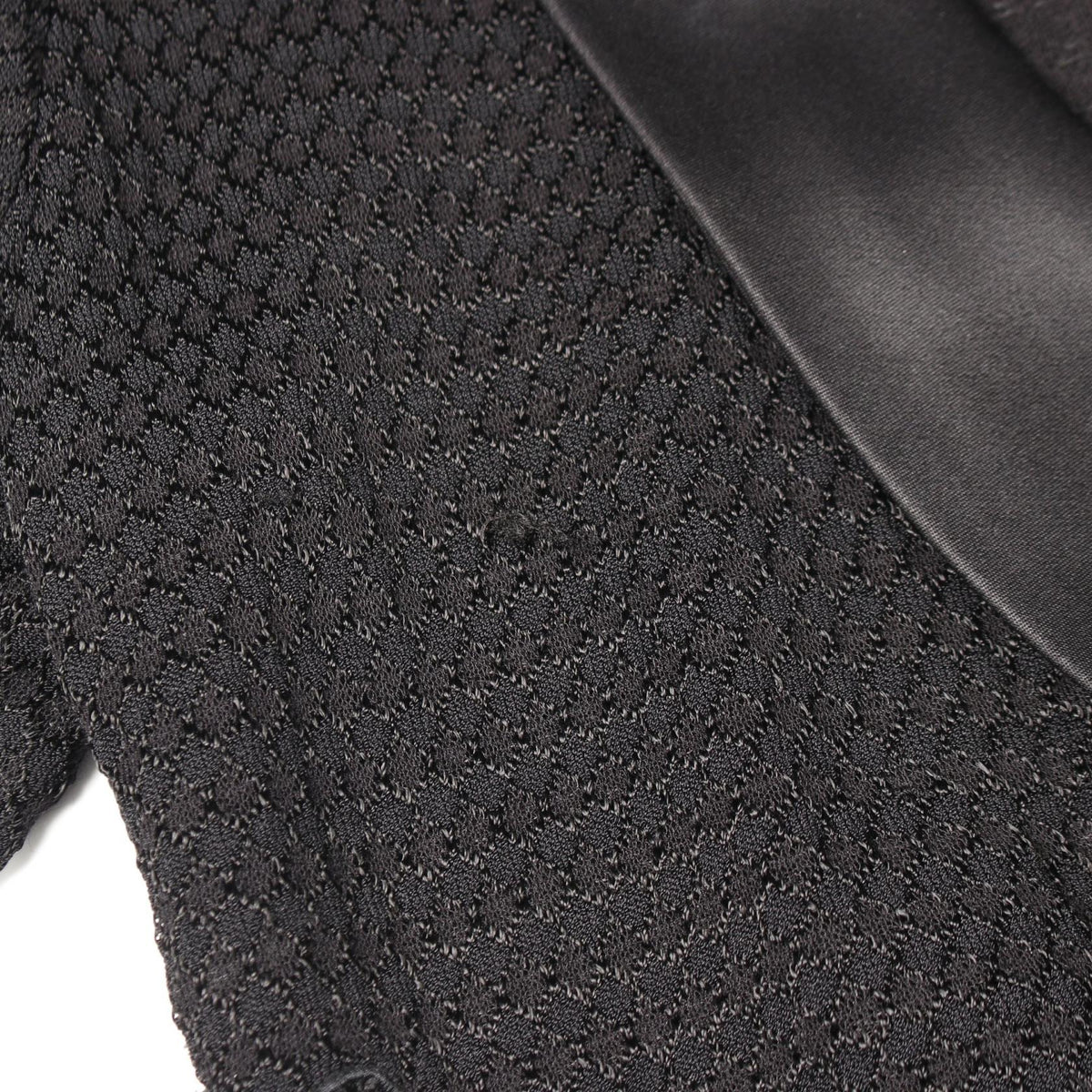 CHANEL Black Lace Rayon Cotton Cardigan Size 38