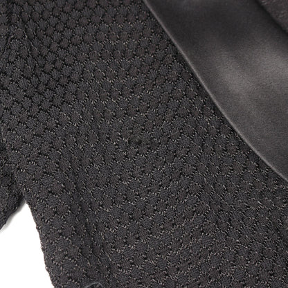 CHANEL Black Lace Rayon Cotton Cardigan Size 38