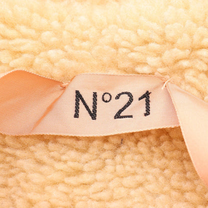 N 21 Faux Fur Cotton Polyester Jacket Brown Size 36