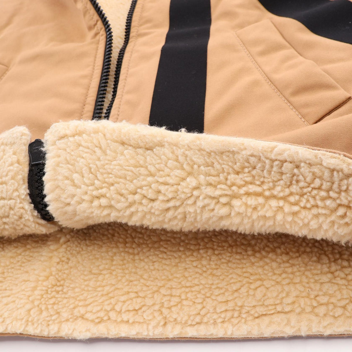 N 21 Faux Fur Cotton Polyester Jacket Brown Size 36