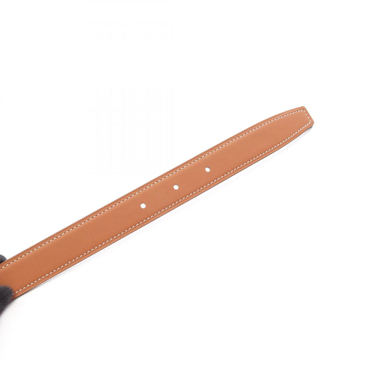 HERMES Constance H-Buckle Reversible Leather Belt Size 75