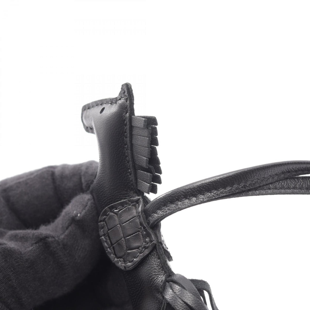 HERMES Rodeo PM So Black Agneau Milo Black