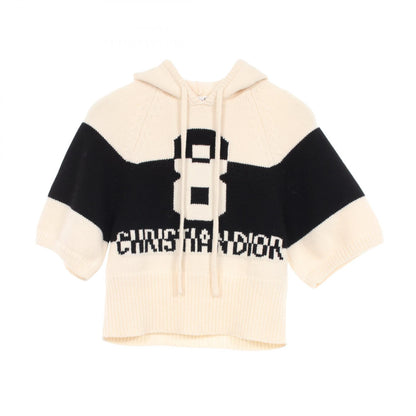 Dior Short Sleeve Wool Cashmere Hoodie Size F38