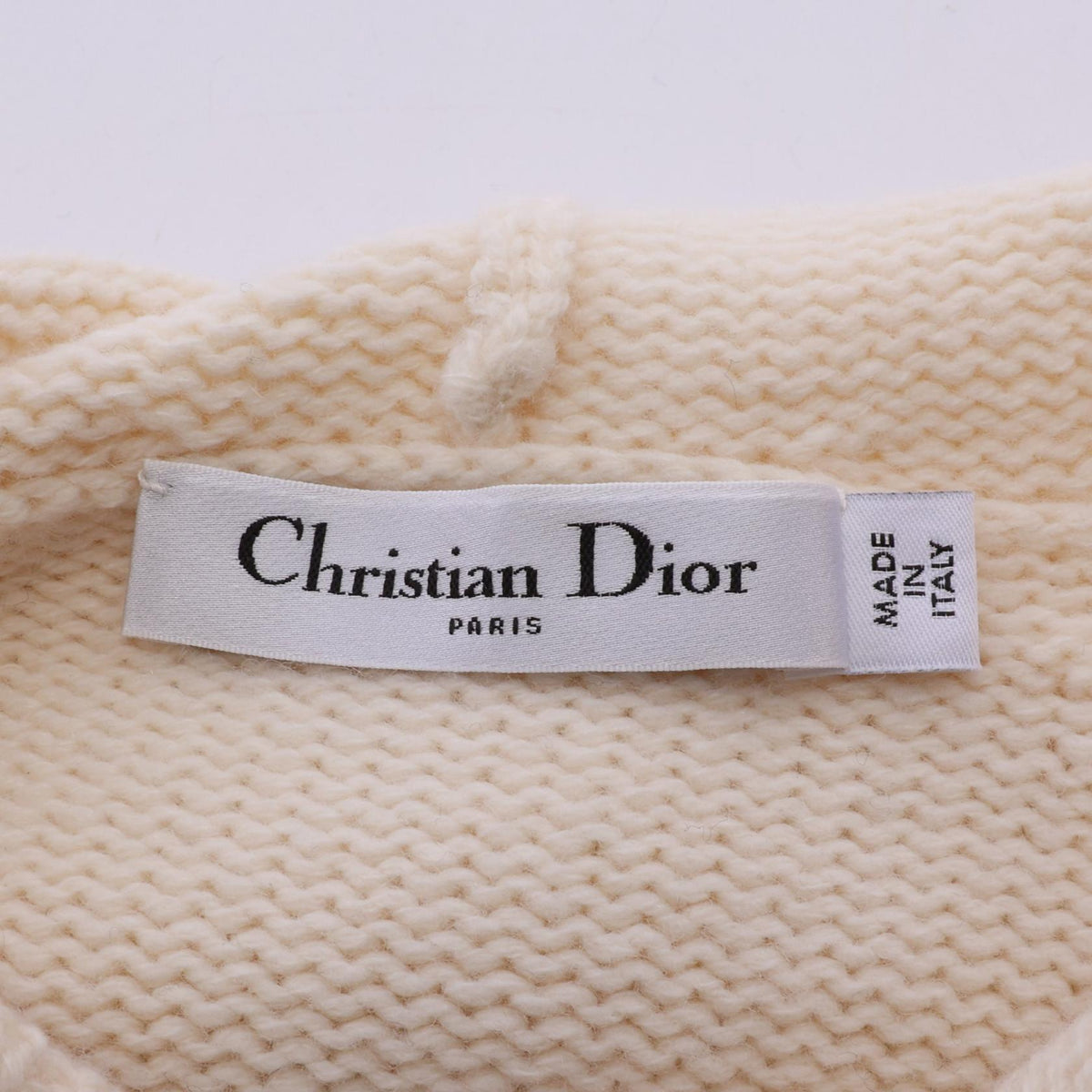 Dior Short Sleeve Wool Cashmere Hoodie Size F38
