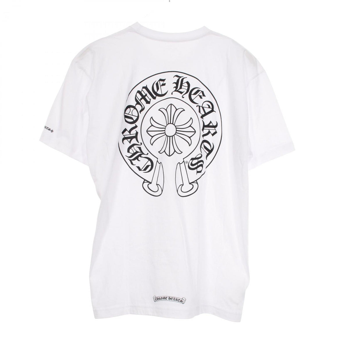 CHROME HEARTS Horseshoe Pocket Cotton T-Shirt White Size XL