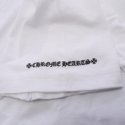CHROME HEARTS Horseshoe Pocket Cotton T-Shirt White Size XL