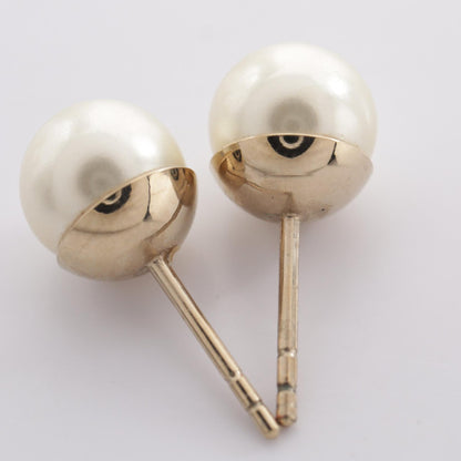 Dior Tribales Faux Pearl Earrings Gold