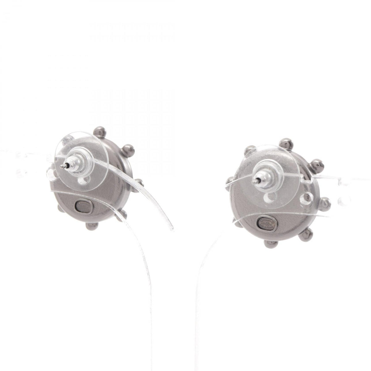 CHANEL A21A Coco Mark Rhinestone Earrings