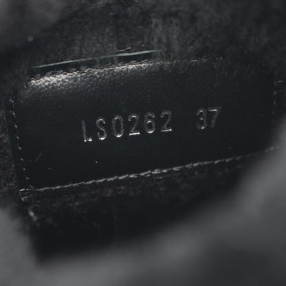 LOUIS VUITTON LV Beaubourg Shearling Boots Black Size 37
