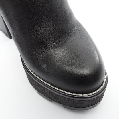 LOUIS VUITTON LV Beaubourg Shearling Boots Black Size 37