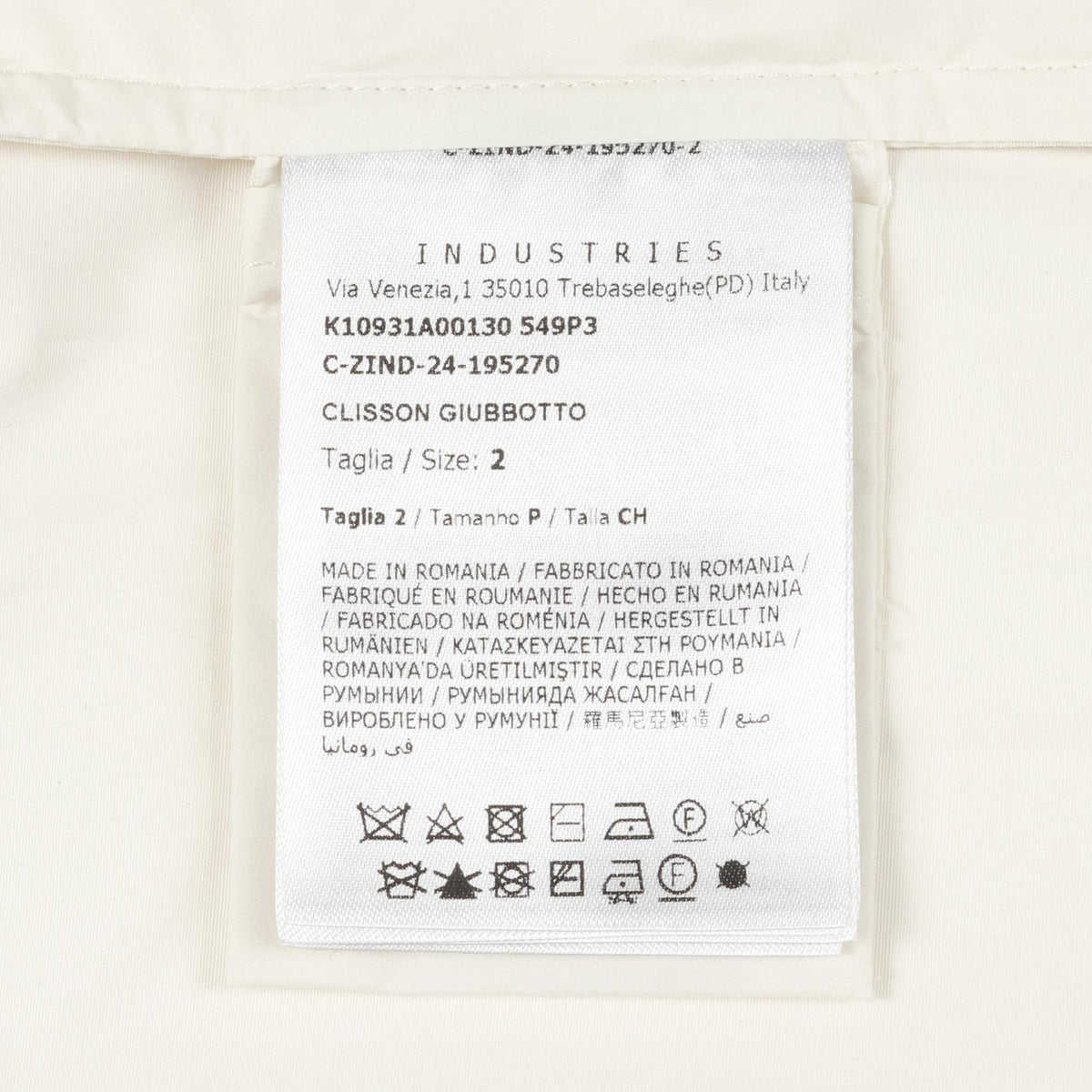 MONCLER CLISSON White Polyester Jacket Size 2