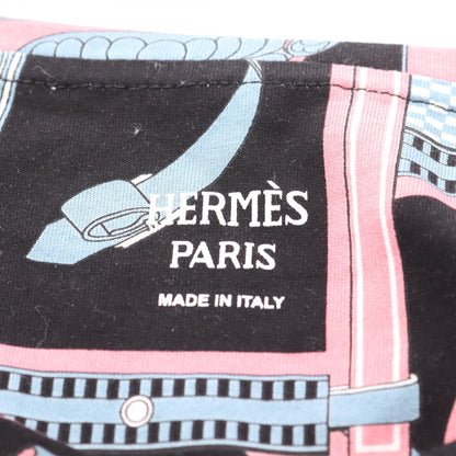HERMES Lettres Equestres Cotton Top Black Size 38