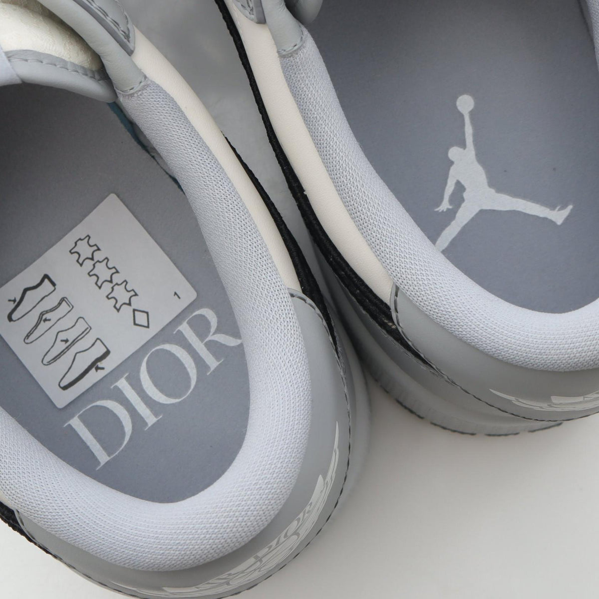 Dior x Nike Air Jordan 1 Low Sneakers White Size 10