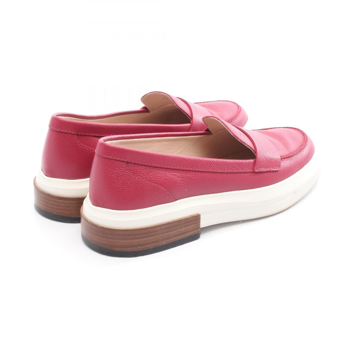 TOD'S Pink Leather Loafers Size 37