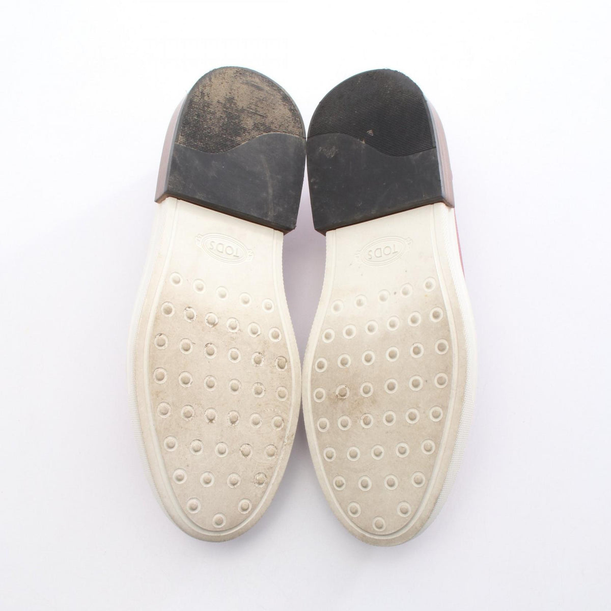 TOD'S Pink Leather Loafers Size 37