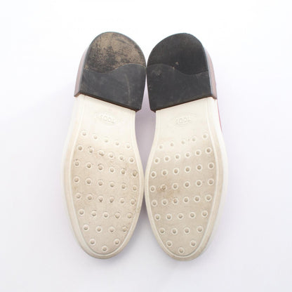TOD'S Pink Leather Loafers Size 37