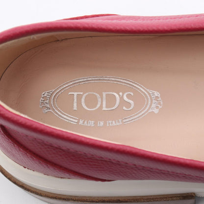 TOD'S Pink Leather Loafers Size 37
