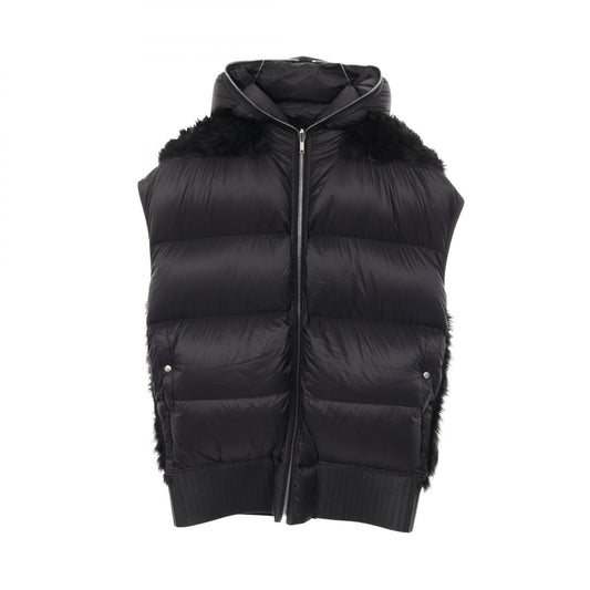 Rick Owens Reversible Hooded Down Vest Black Size IT46