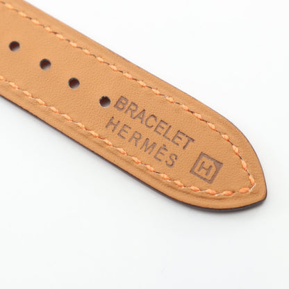 HERMES Orange Leather Belt