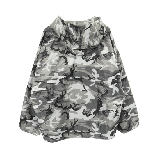 CELINE Nylon Mountain Parka Jacket Gray Size 50