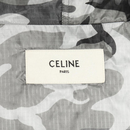 CELINE Nylon Mountain Parka Jacket Gray Size 50