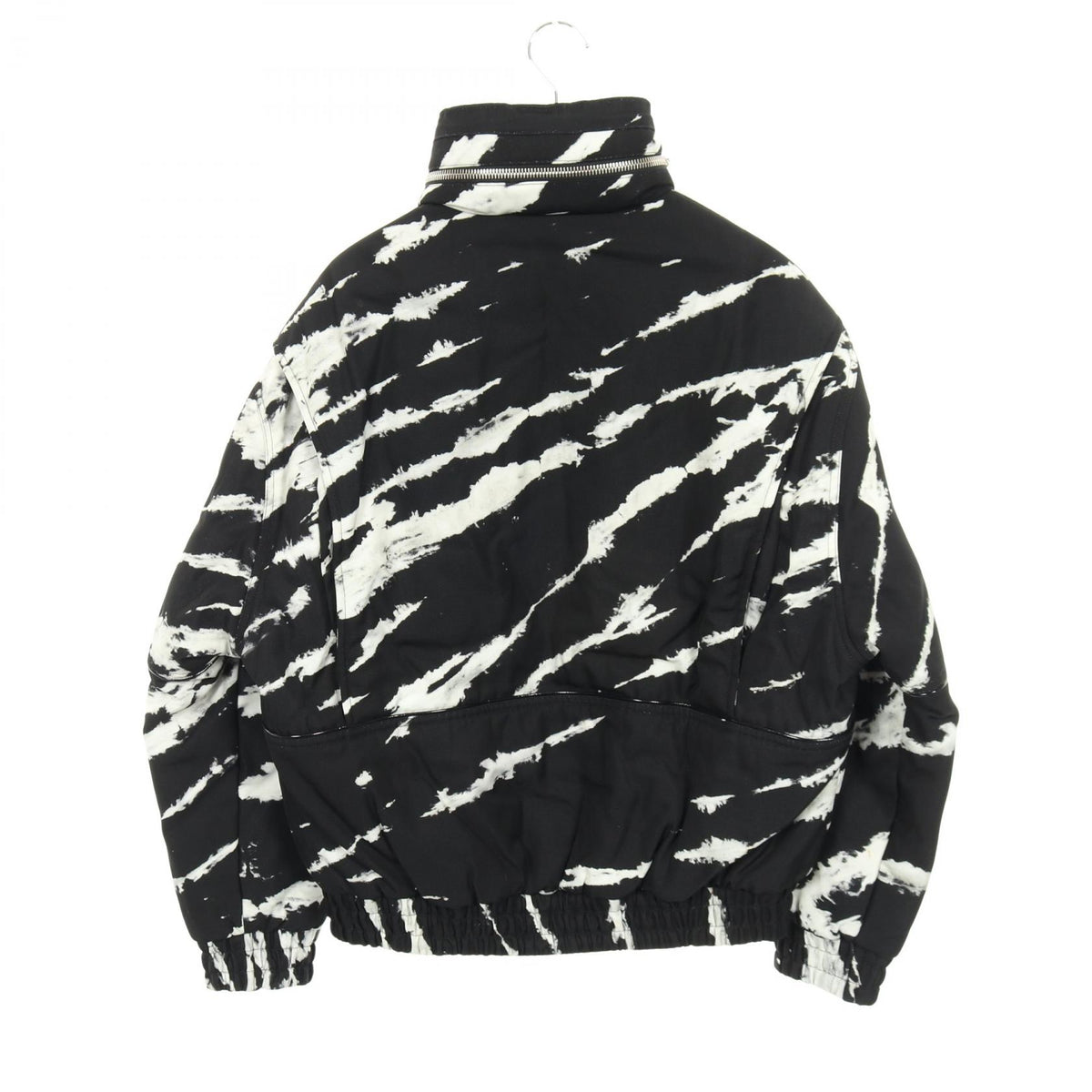 CELINE Nylon Tie-Dye Blouson Jacket Black/White Size 46