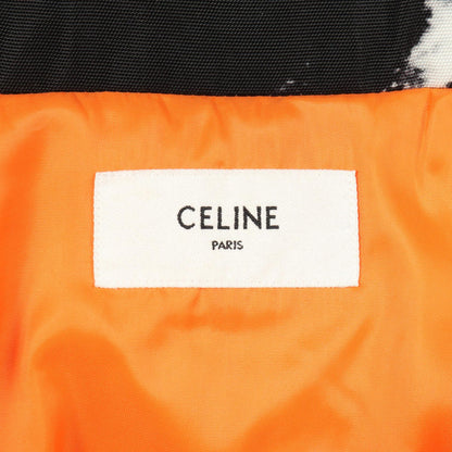 CELINE Nylon Tie-Dye Blouson Jacket Black/White Size 46